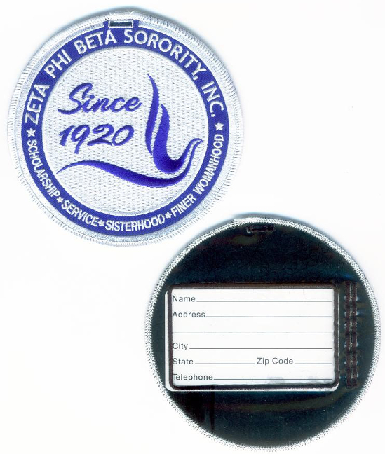Zeta Shield Round Luggage ID Tags - Set of 2